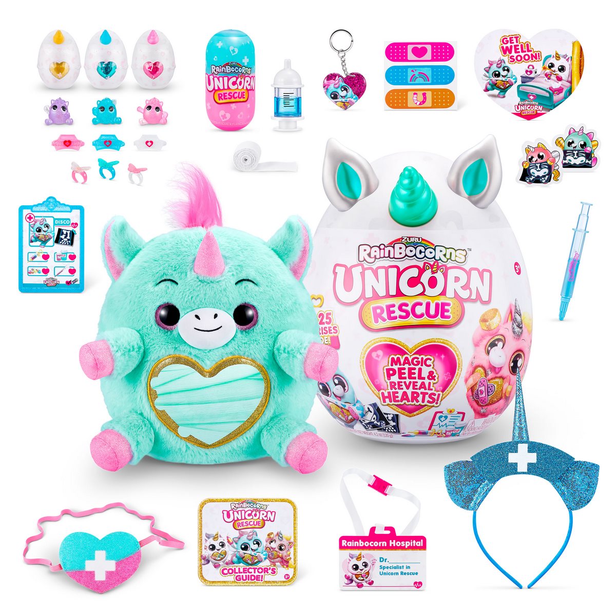 Huevo Gigante Unicorn Rescue Surprise Rainbocorns Zuru - Verde